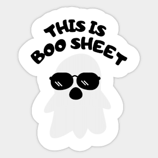 Halloween Ghost - 'Boo Sheet' Funny Design Sticker